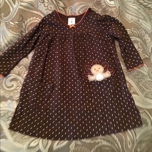 Carters Turkey Thanksgiving Dress 6 months